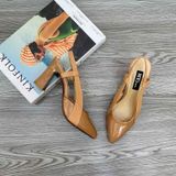  Sandal bít mũi hở gót trụ 7cm MT388 