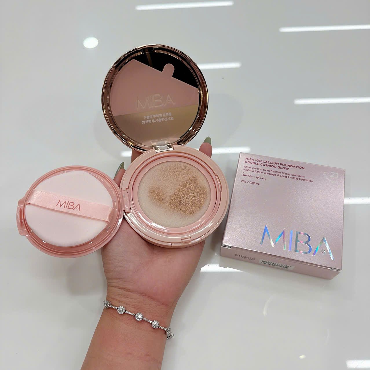  Phấn nước Miba ion calcium Foundation double cushion 25g 
