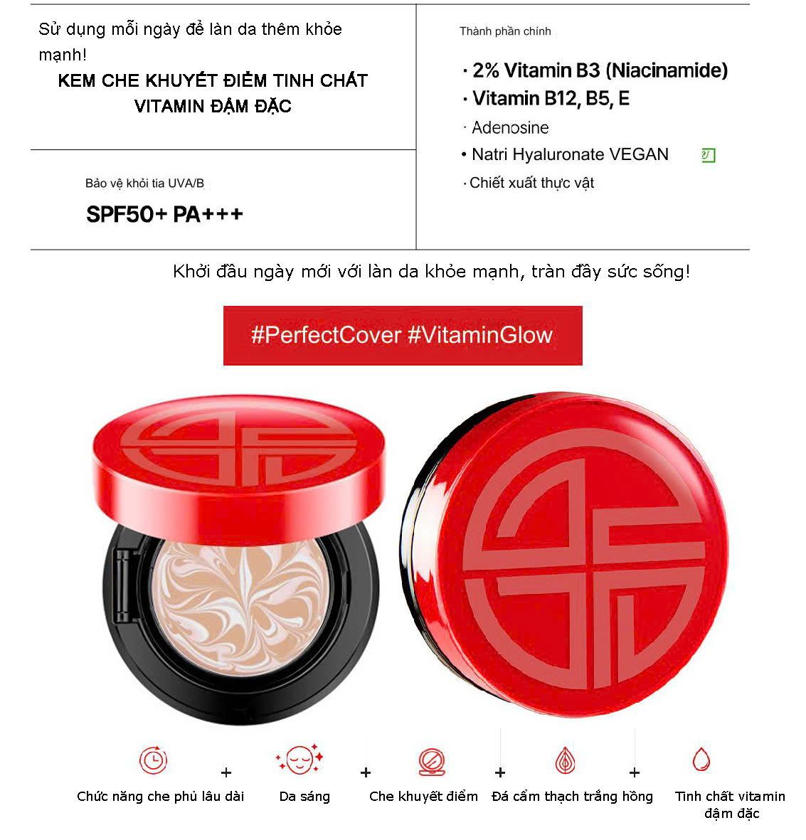  Phấn nén Ciracle Red Vita Care Luminant Concealer Pact SPF50+/PA+++ P1 