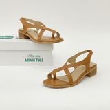  giày sandal nữ xỏ ngón quai đan chéo đế 3cm MT3312 