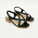  giày sandal nữ xỏ ngón quai đan chéo đế 3cm MT3312 