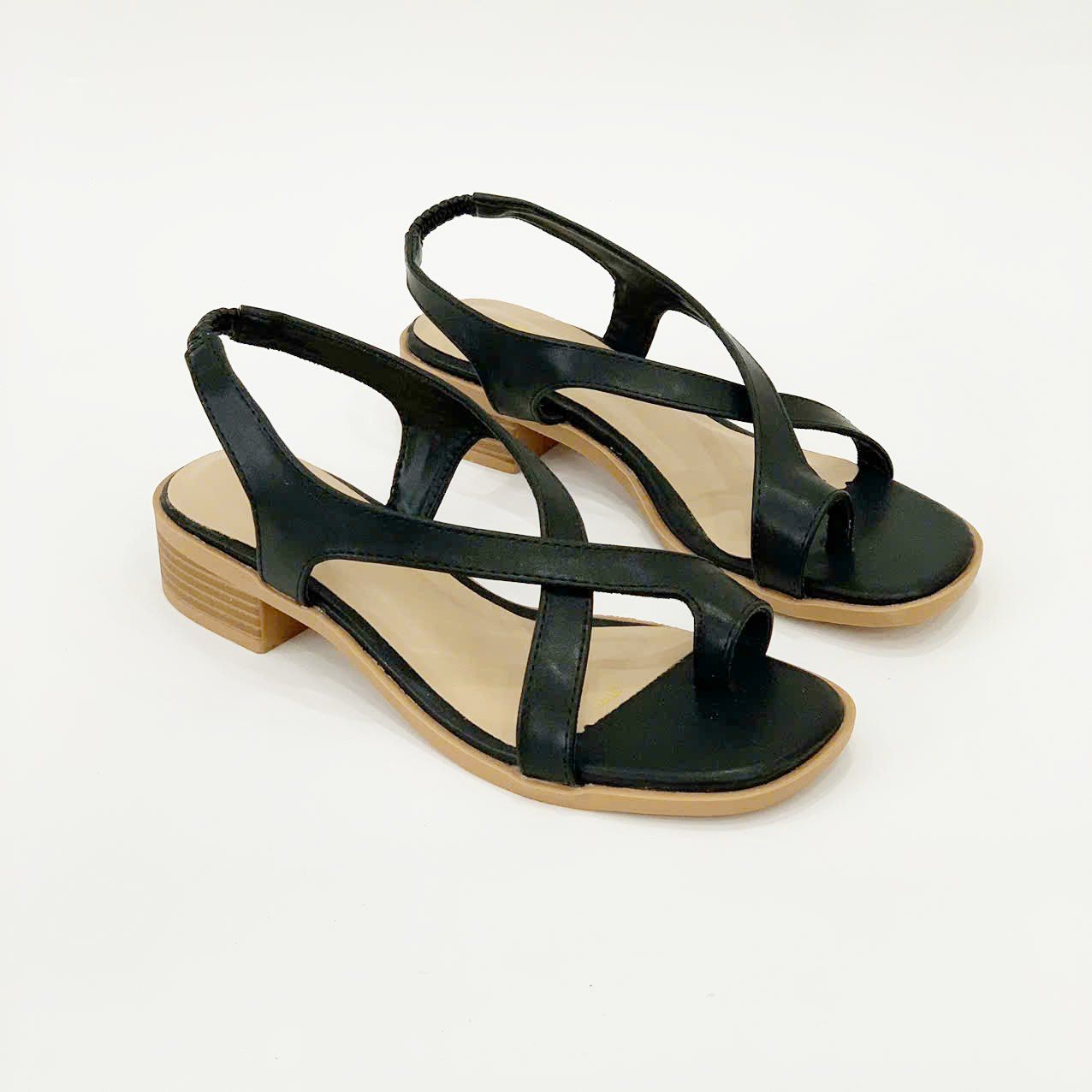  giày sandal nữ xỏ ngón quai đan chéo đế 3cm MT3312 