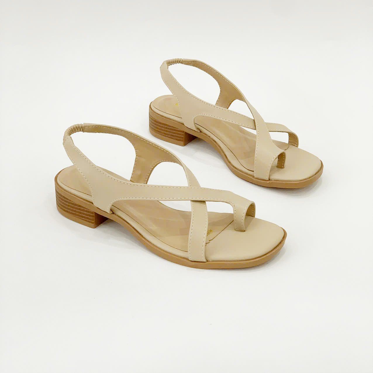  giày sandal nữ xỏ ngón quai đan chéo đế 3cm MT3312 