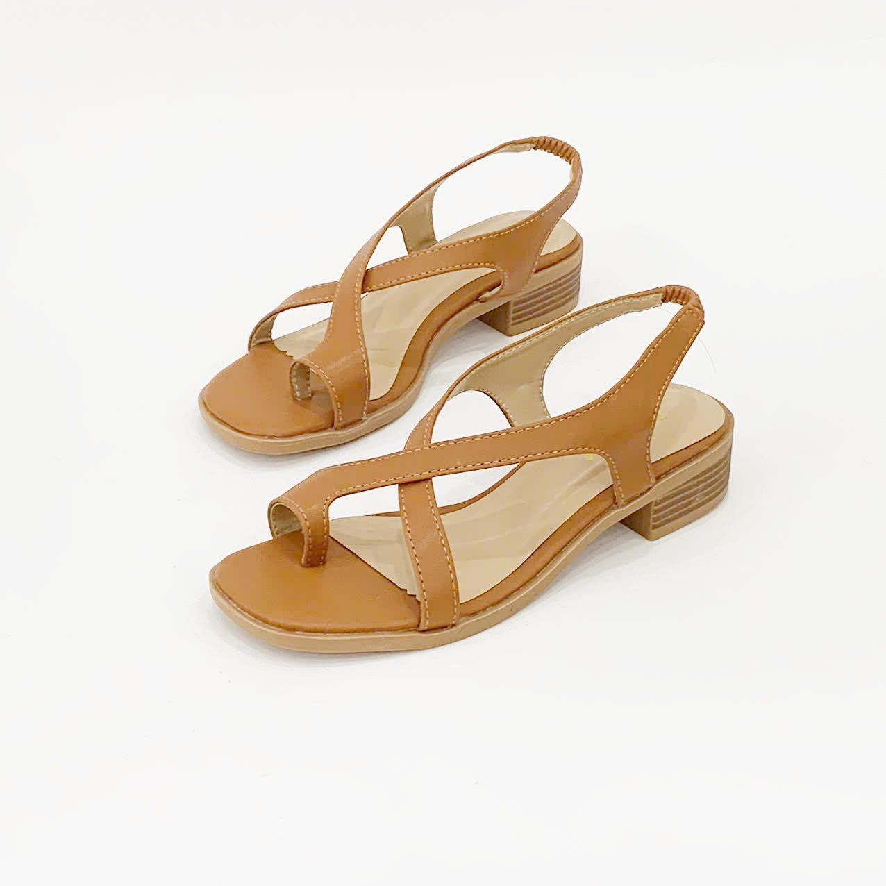  giày sandal nữ xỏ ngón quai đan chéo đế 3cm MT3312 