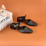  Dép sục nữ mũi vuông đính đá 3cm 202 
