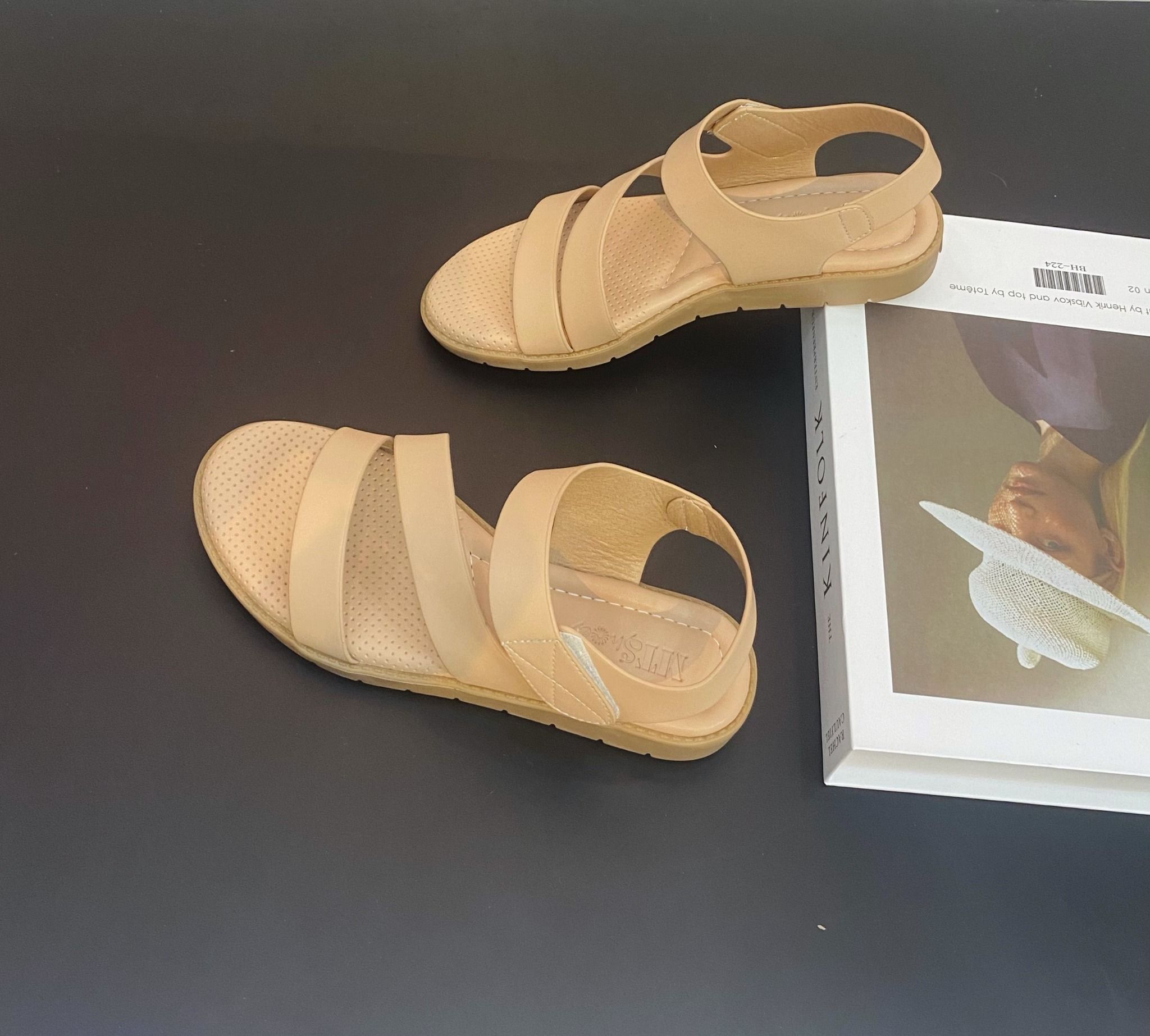  Sandal quai dán cao su 3cm MT013 