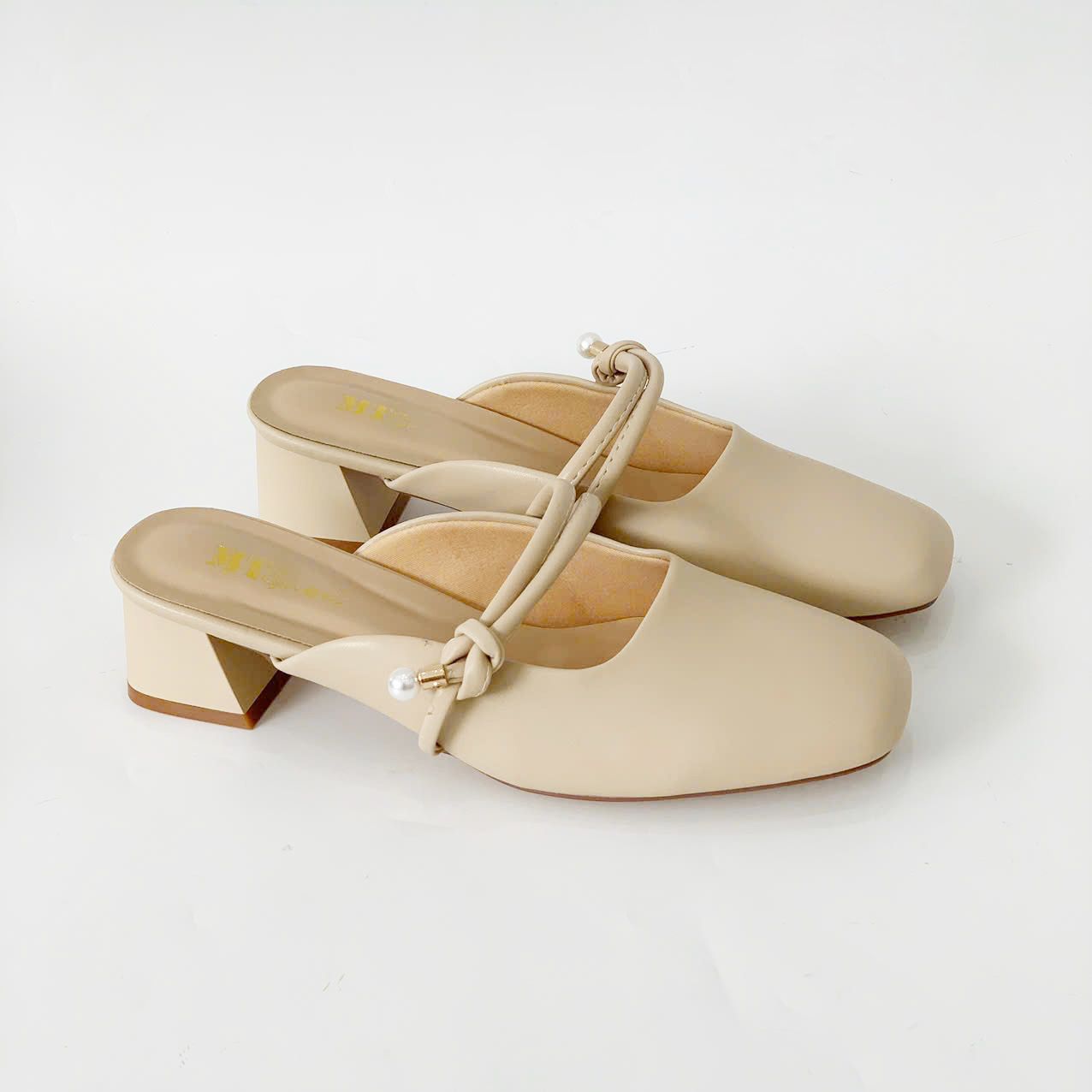  Dép sục nữ mũi vuông phối quai dây mảnh MT3281 