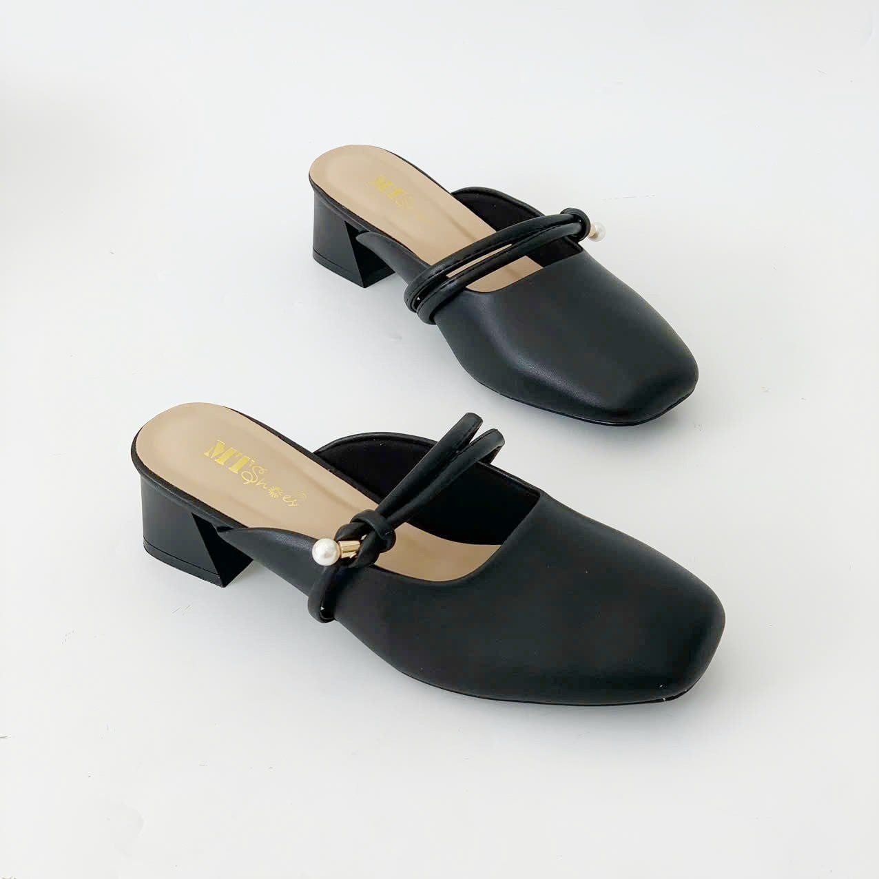  Dép sục nữ mũi vuông phối quai dây mảnh MT3281 