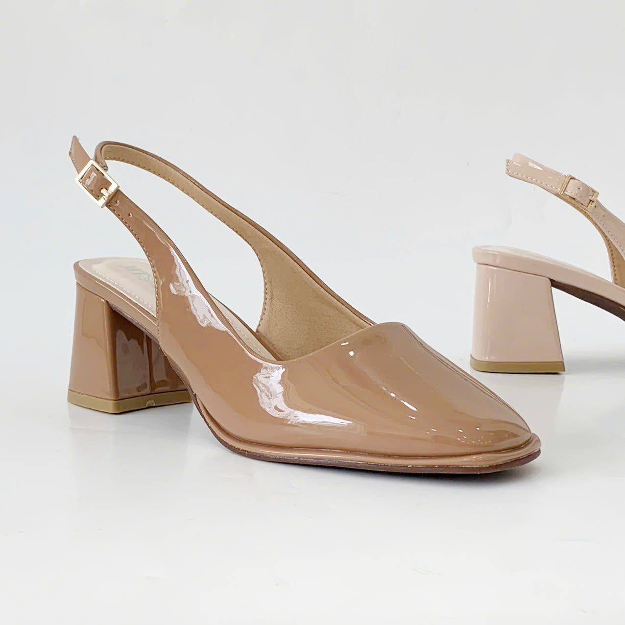  Giày sandal sục mũi vuông đế cao 5cm MT3298 