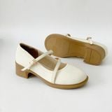  Giày Mary Jane nữ mũi tròn quai cài đan chéo MT2508 