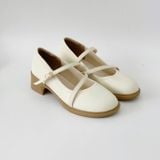 Giày Mary Jane nữ mũi tròn quai cài đan chéo MT2508 