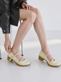  Giày Mary Jane nữ mũi tròn quai cài đan chéo MT2508 