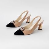  Giày sandal cao gót ốp đồng 7cm MT149 