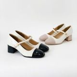 Giày phong cách cổ điển thiết kế Mary Jane gót cao 5cm MT3266 