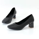  Giày công sở mũi vuông da thật MT343 