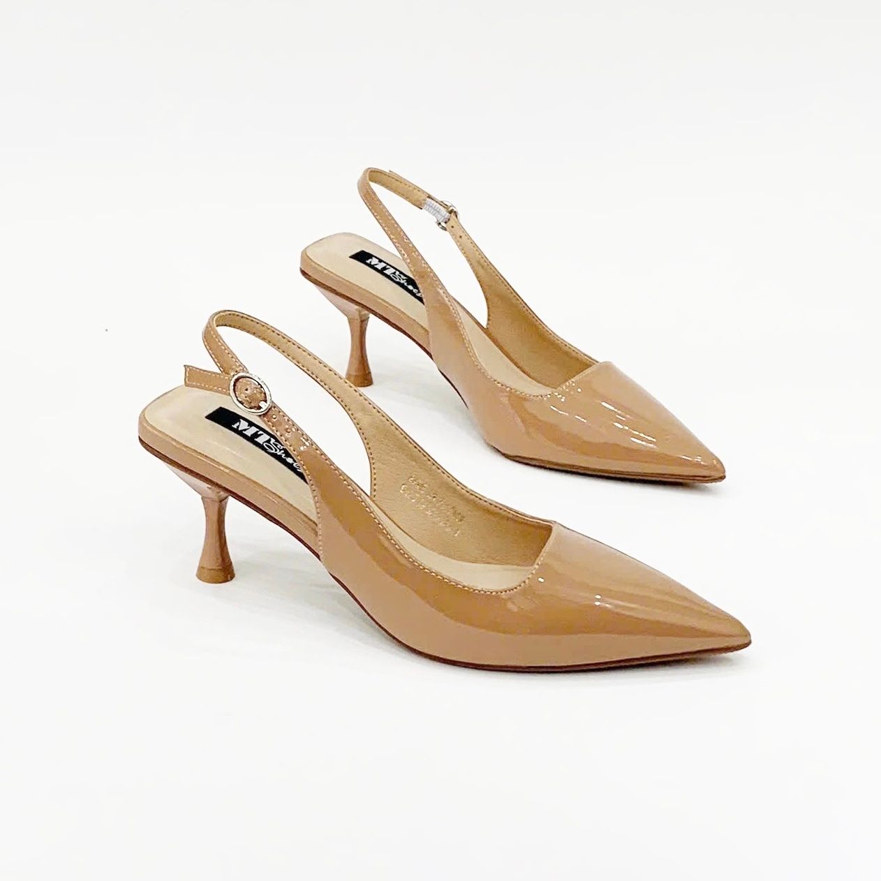  Sandal  bít mũi hở gót 7cm 3232 