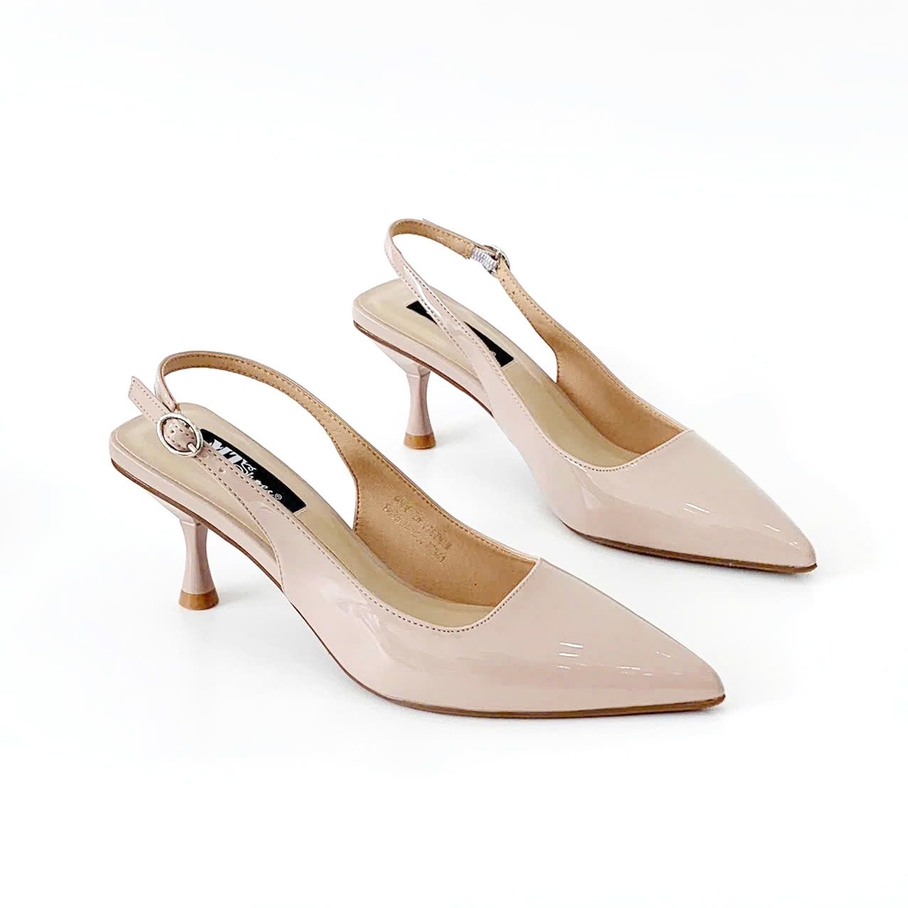  Sandal  bít mũi hở gót 7cm 3232 