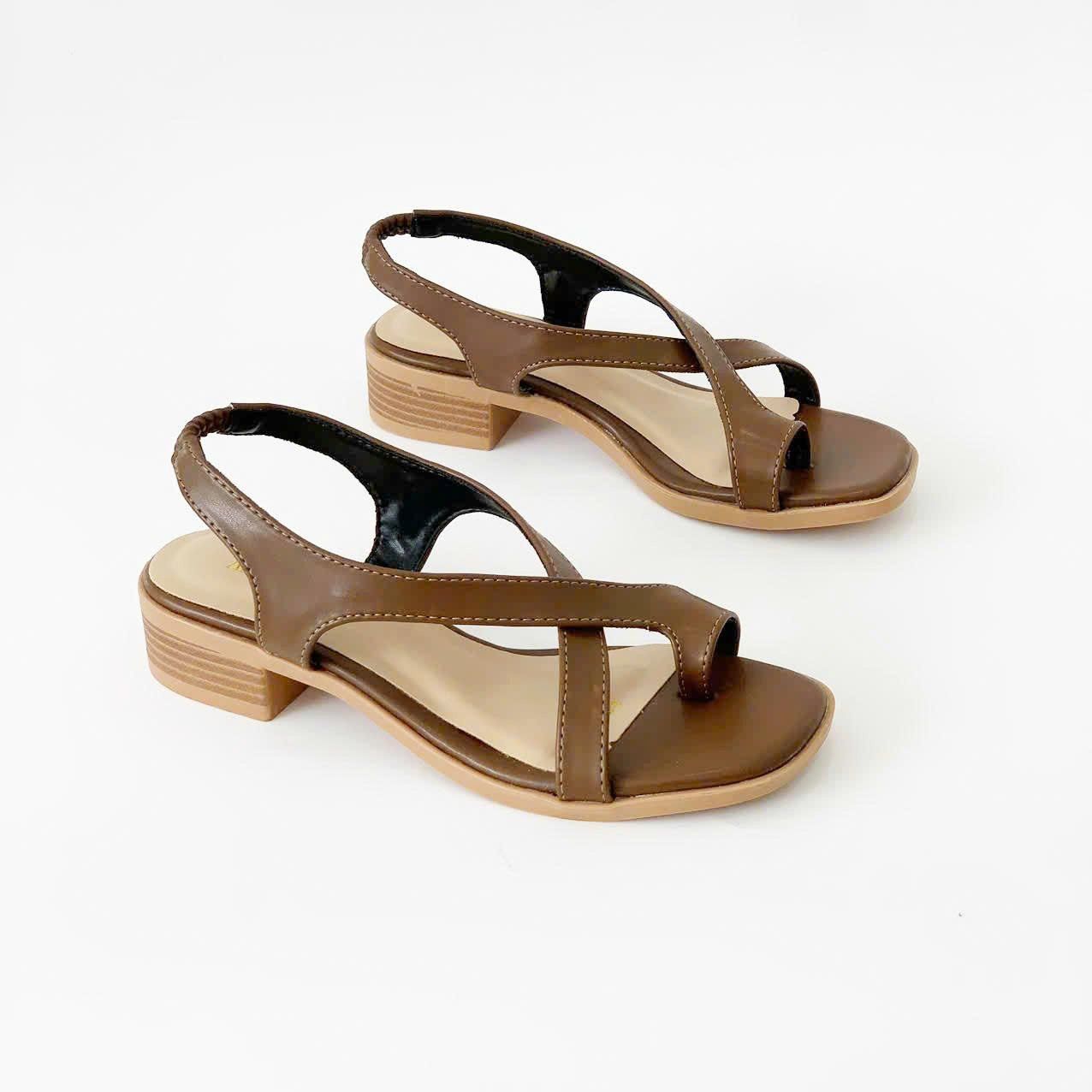  giày sandal nữ xỏ ngón quai đan chéo đế 3cm MT3312 
