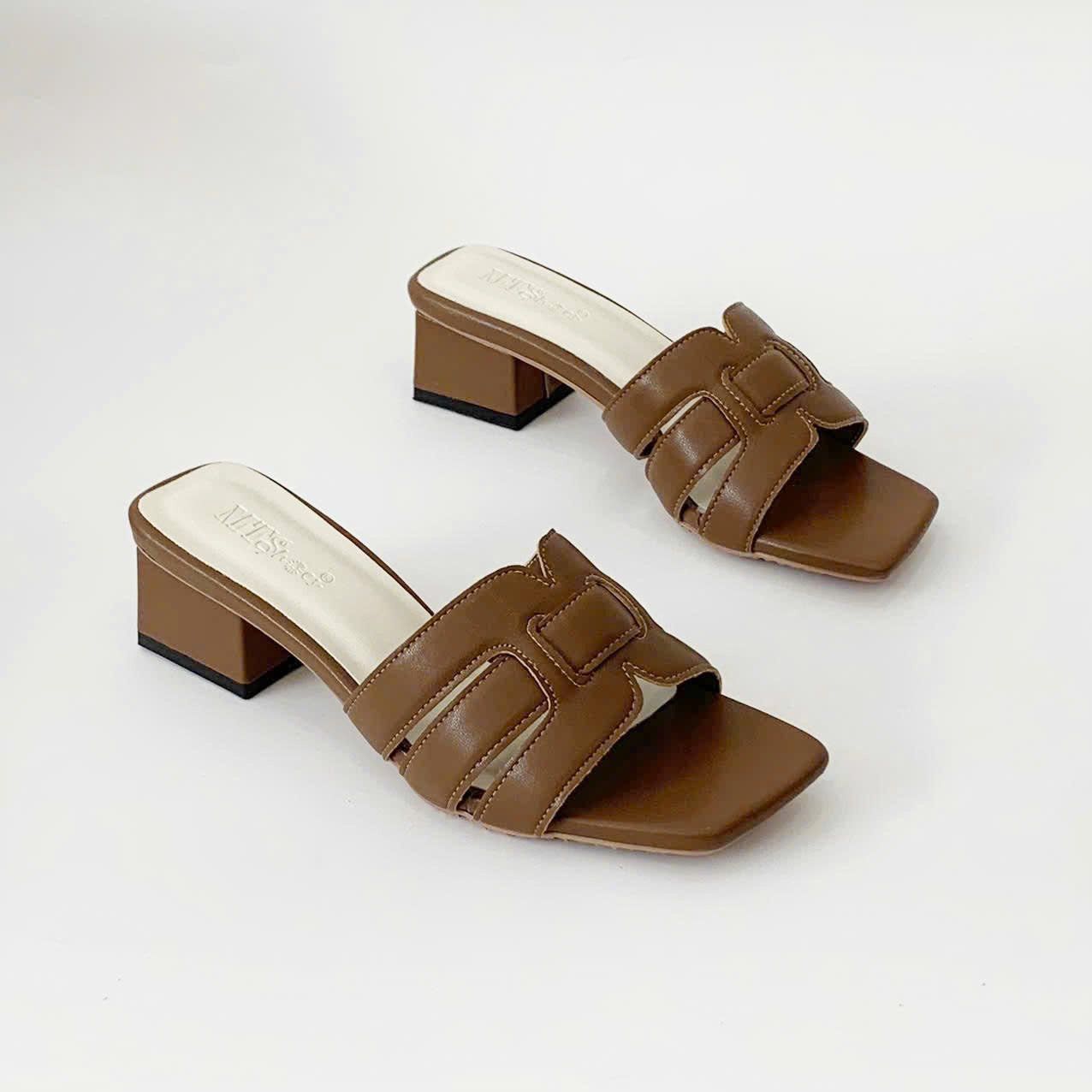  Guốc nữ quai rọ gót 3cm MT150 
