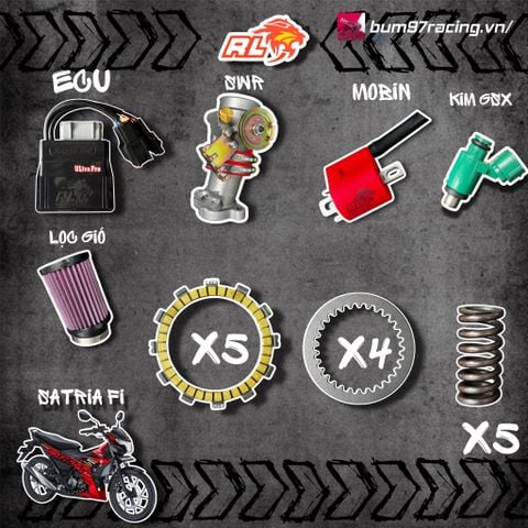 Combo PXL REDLEO Satria Raider FI 6235 