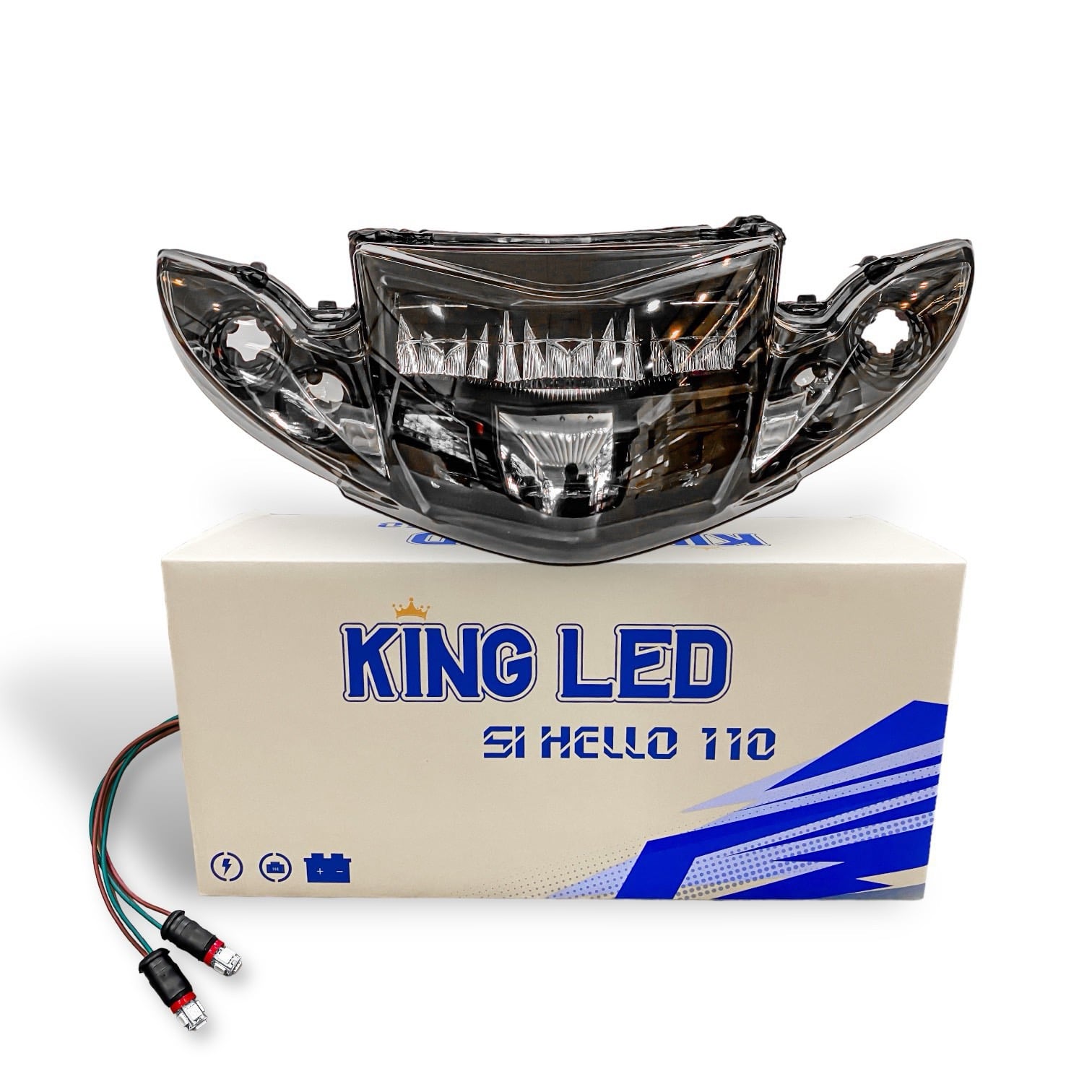 Pha Đèn SIRIUS KING LED [TẶNG KÈM ỐP ĐẦU SI HELO ĐEN BÓNG]