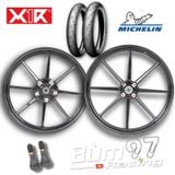  Set Mâm X1R 8 Cây 1.6-1.85 cho Exciter 150/155VVA + Vỏ Michelin Moto GP 