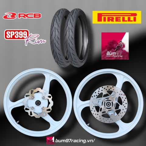  Set Mâm RCB SP399 1.6-1.85 Cho Exciter 150 / 155VVA | Vỏ Pirelli 70/80 