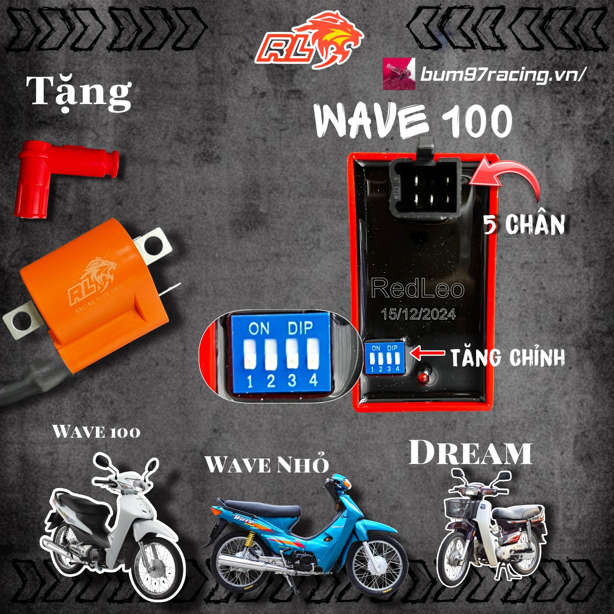 IC REDLEO HONDA [TẶNG Mobin + Chụp]