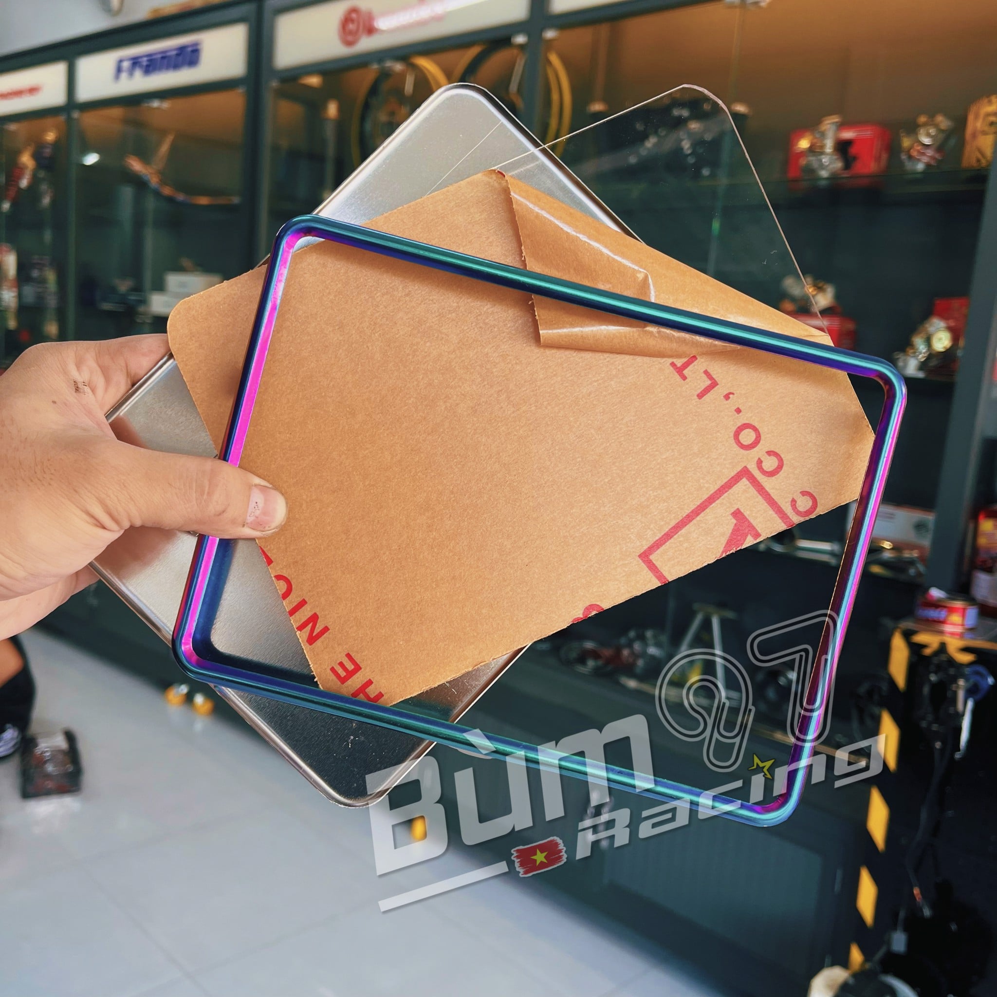 Bộ khung bản số Inox màu Titan [ ĐẶC BIỆT KHÔNG PHAI ]