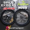Combo Bánh Căm Đùm Phay SIRIUS EX 135 4S - Căm NOVA - Niềng RCB - Vỏ GOODRIDE