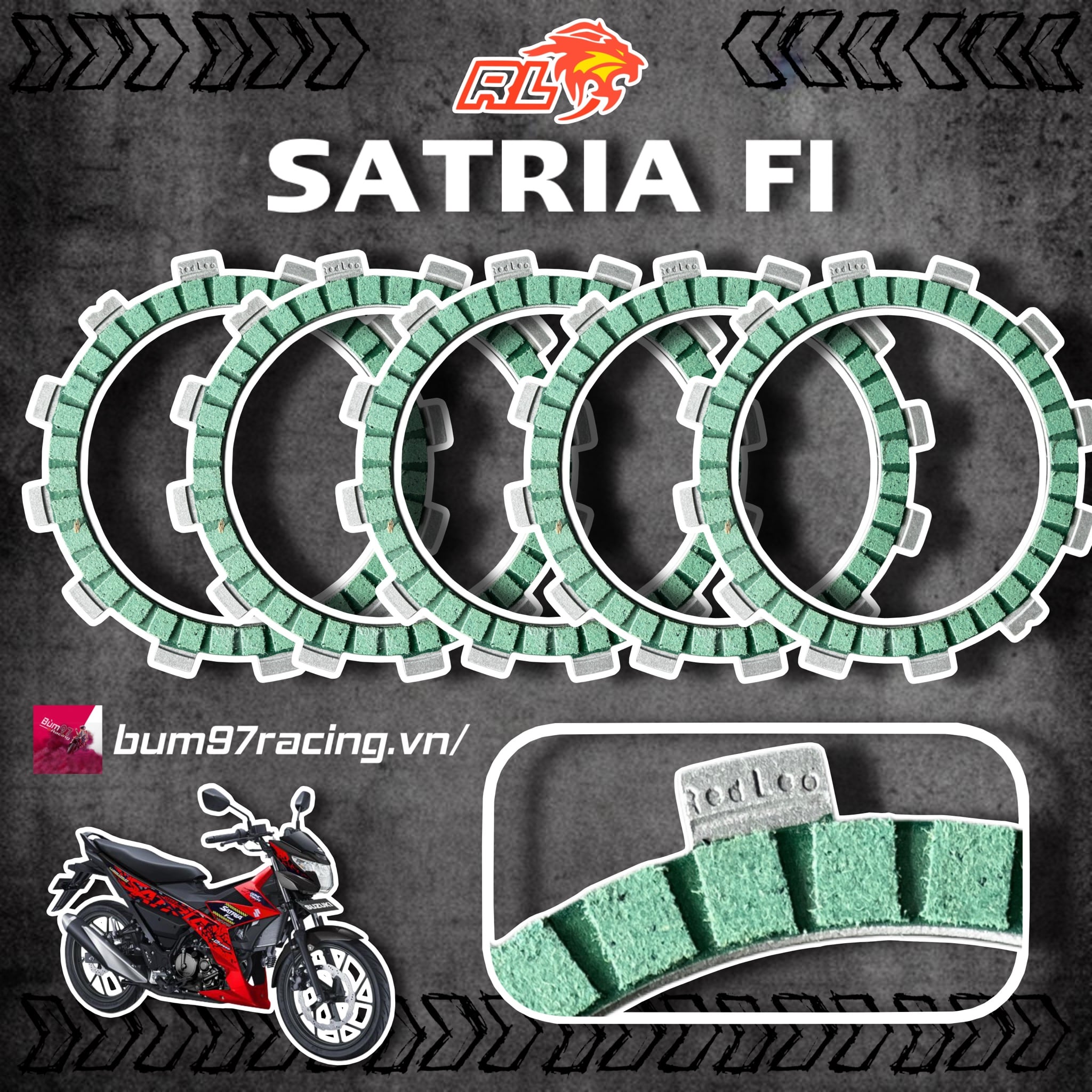 Bố Nồi REDLEO cho Satria Fi