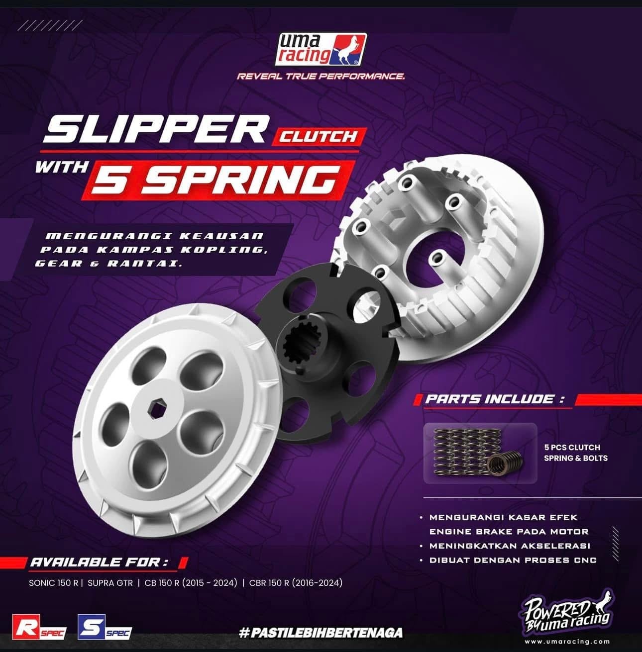 NỒI UMA RACING SLIPPER CLUTCH CHỐNG TRƯỢT CHO Y15ZR/EX150/EX155