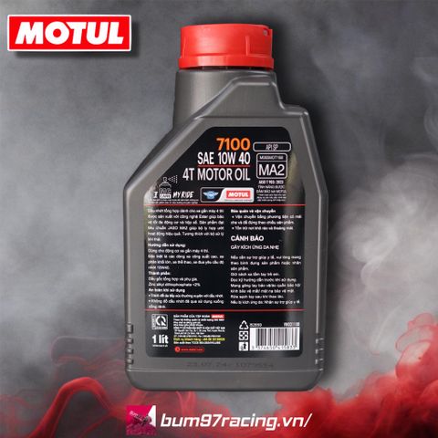  Nhớt MOTUL 7100 10W-40 (Mẫu mới) Nhớt xe số, xe côn tay cao cấp Motul 7100 10w40 100% tổng hợp gốc ESTER 