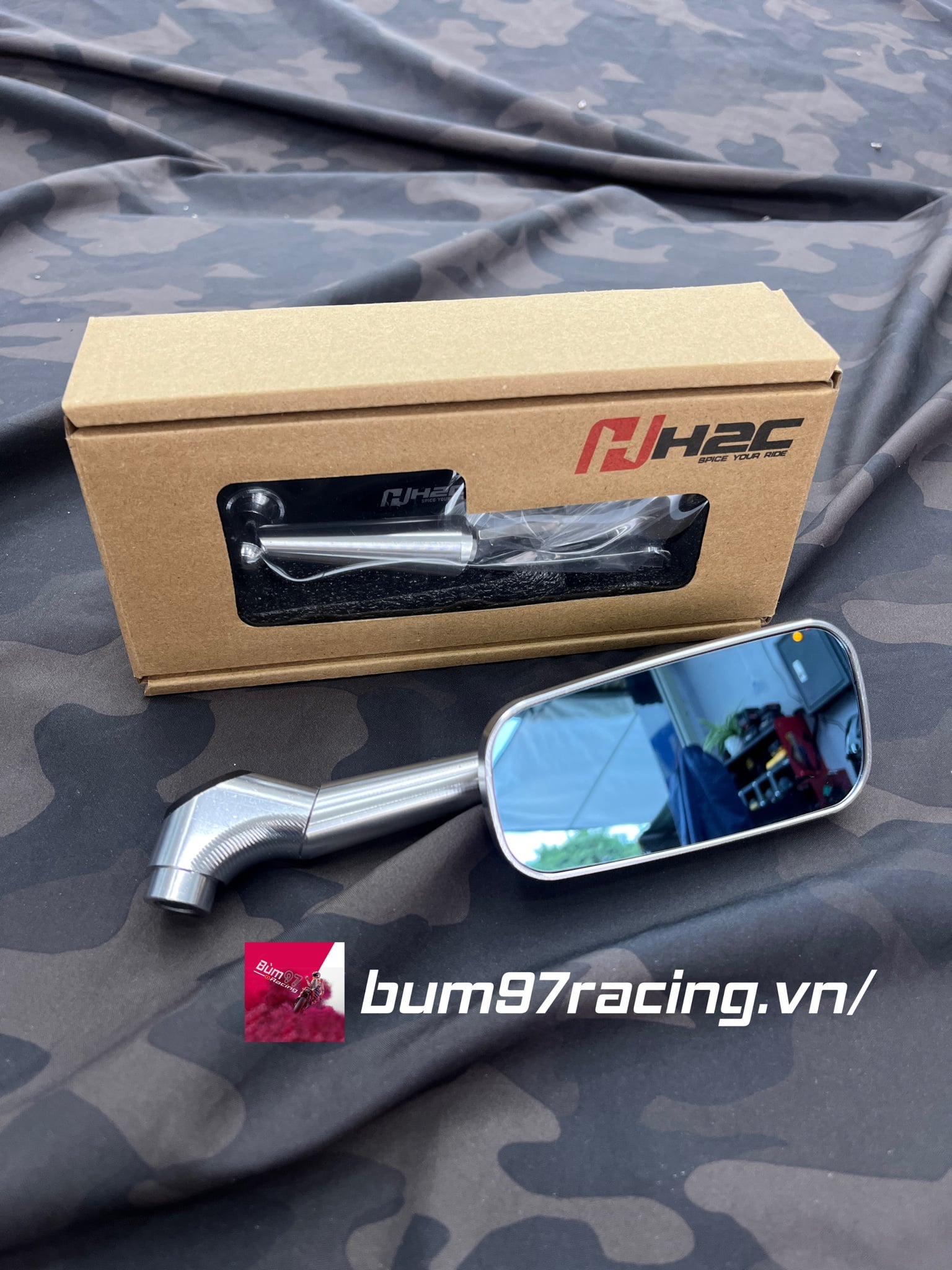 GƯƠNG CHIẾU HẬU NHÔM CNC H2C