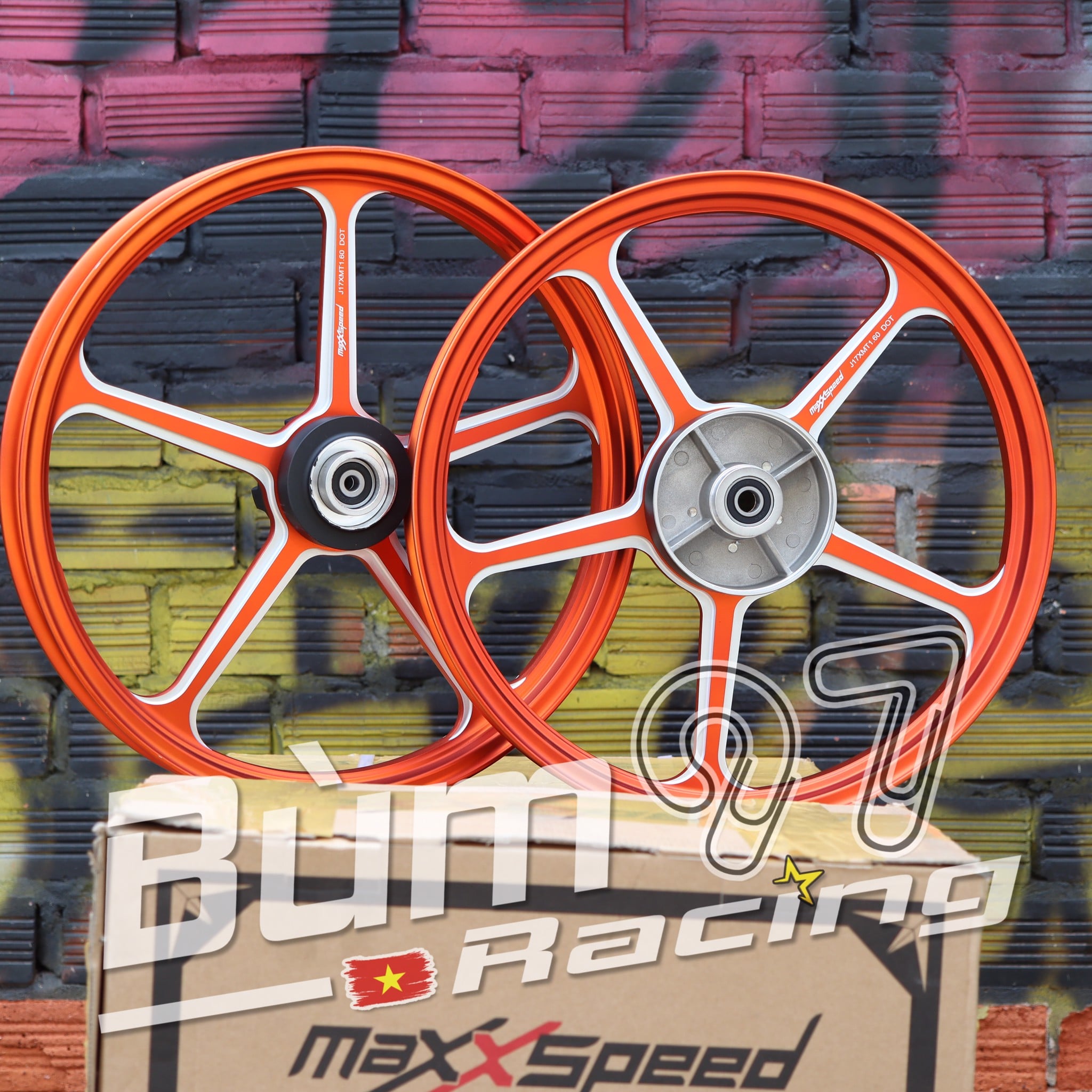 Mâm MAXXSPEED CNC mẫu K7 1.6-1.6 Lắp Exciter 150