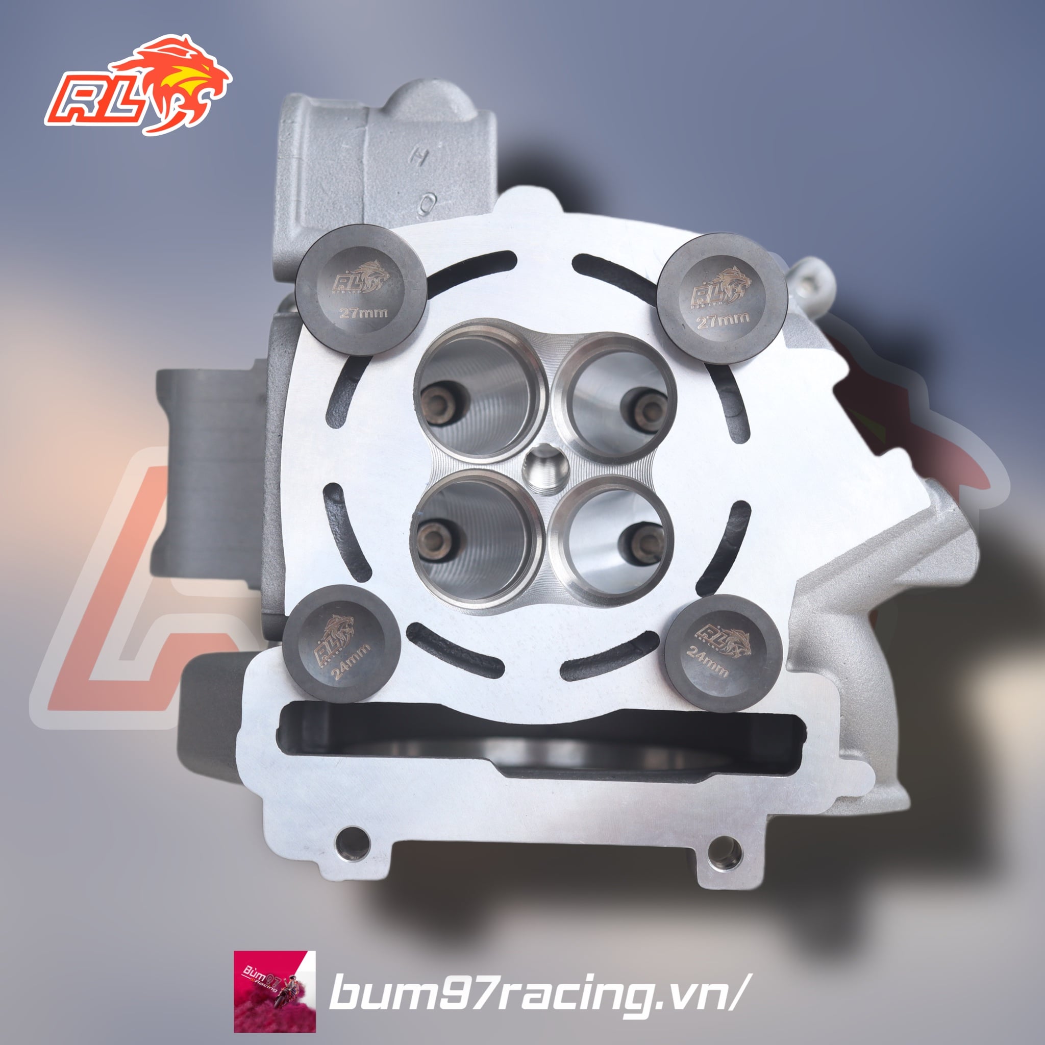 VỎ ĐẦU REDLEO CNC Porting Head + Rocker ARM 24/27