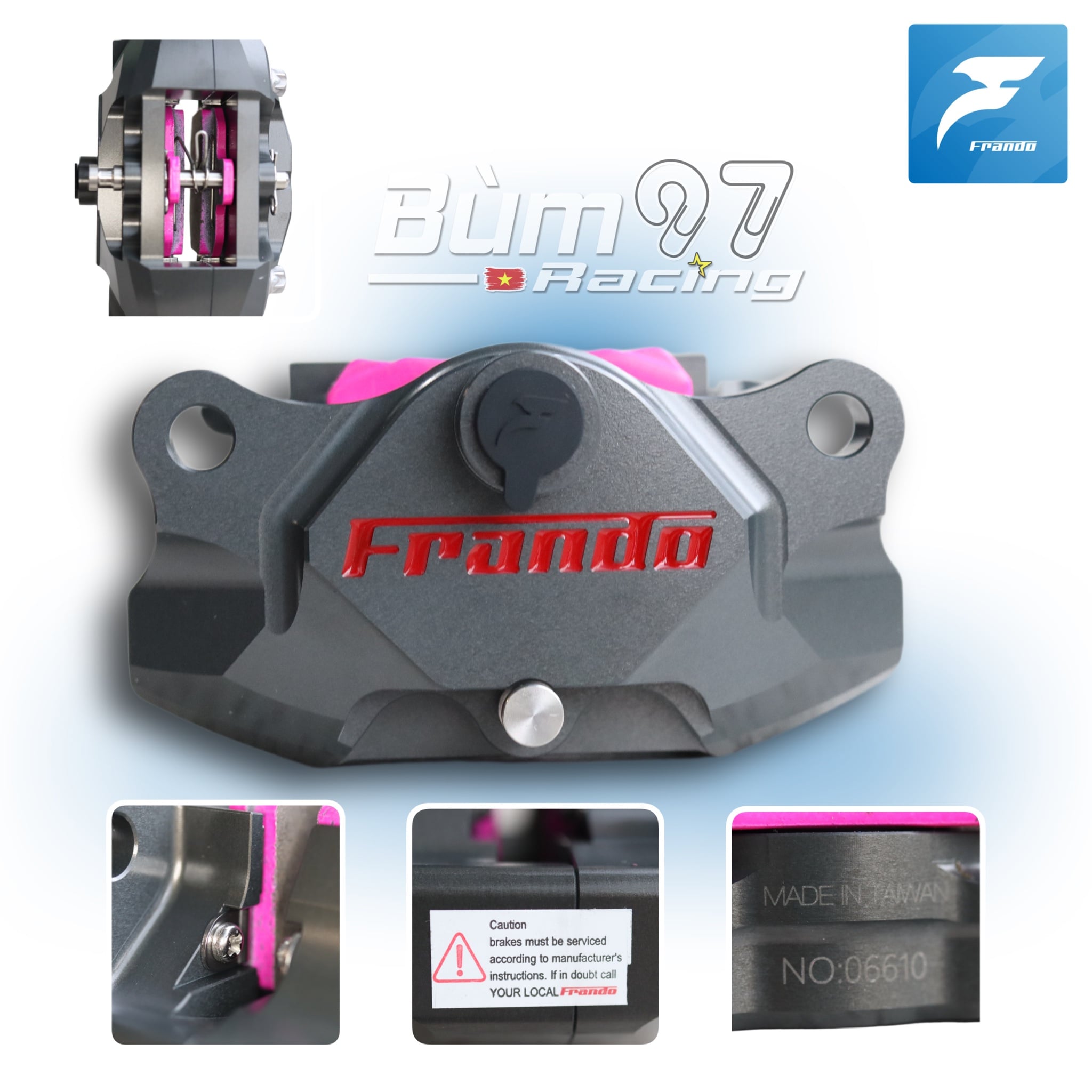 Heo Frando 2Pis CNC Chính Hãng -  Color Brown