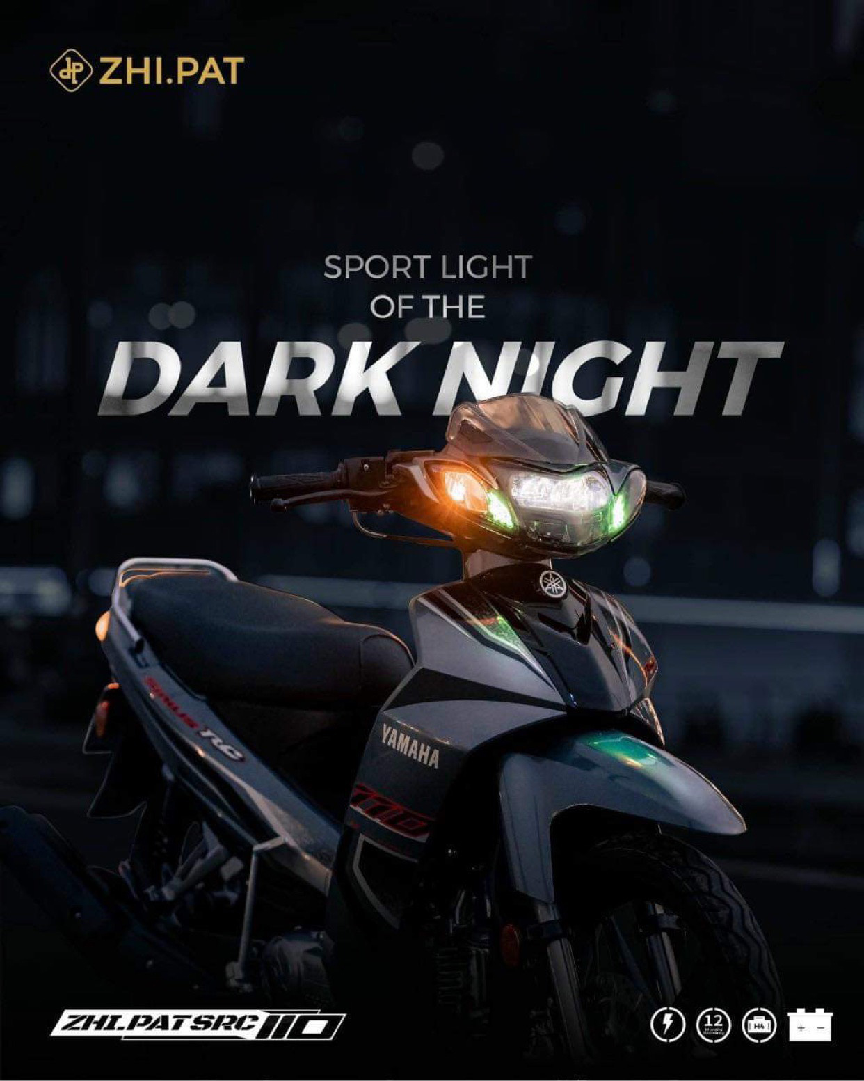 Đèn Pha Led Sirius ZHI.PAT Chóa Đèn Led Sirius RC 2 Tầng