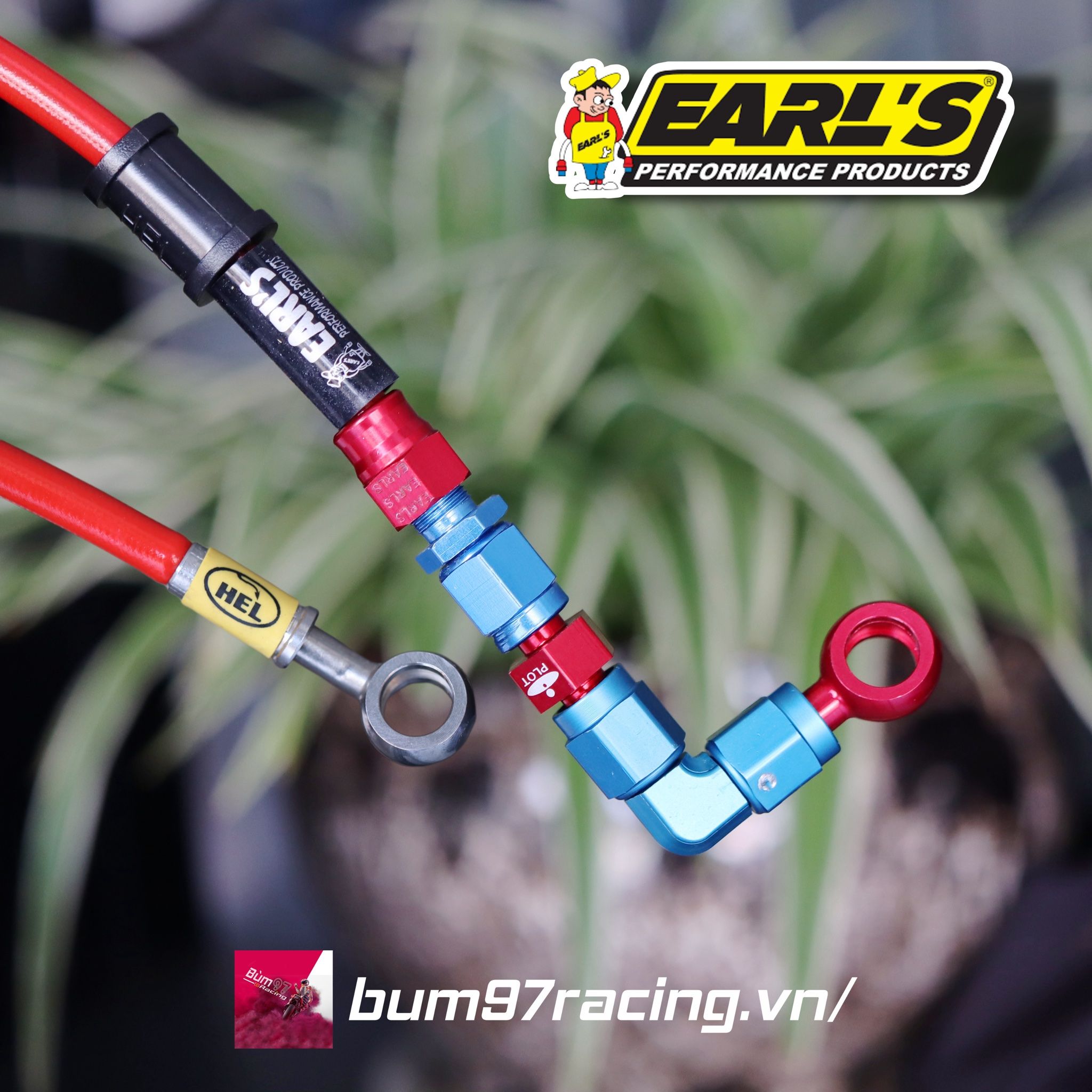 Dây Dầu HEL Chính Hãng Lắp Đầu EARL'S 90 Độ – Bùm 97 Racing | Bùm TV
