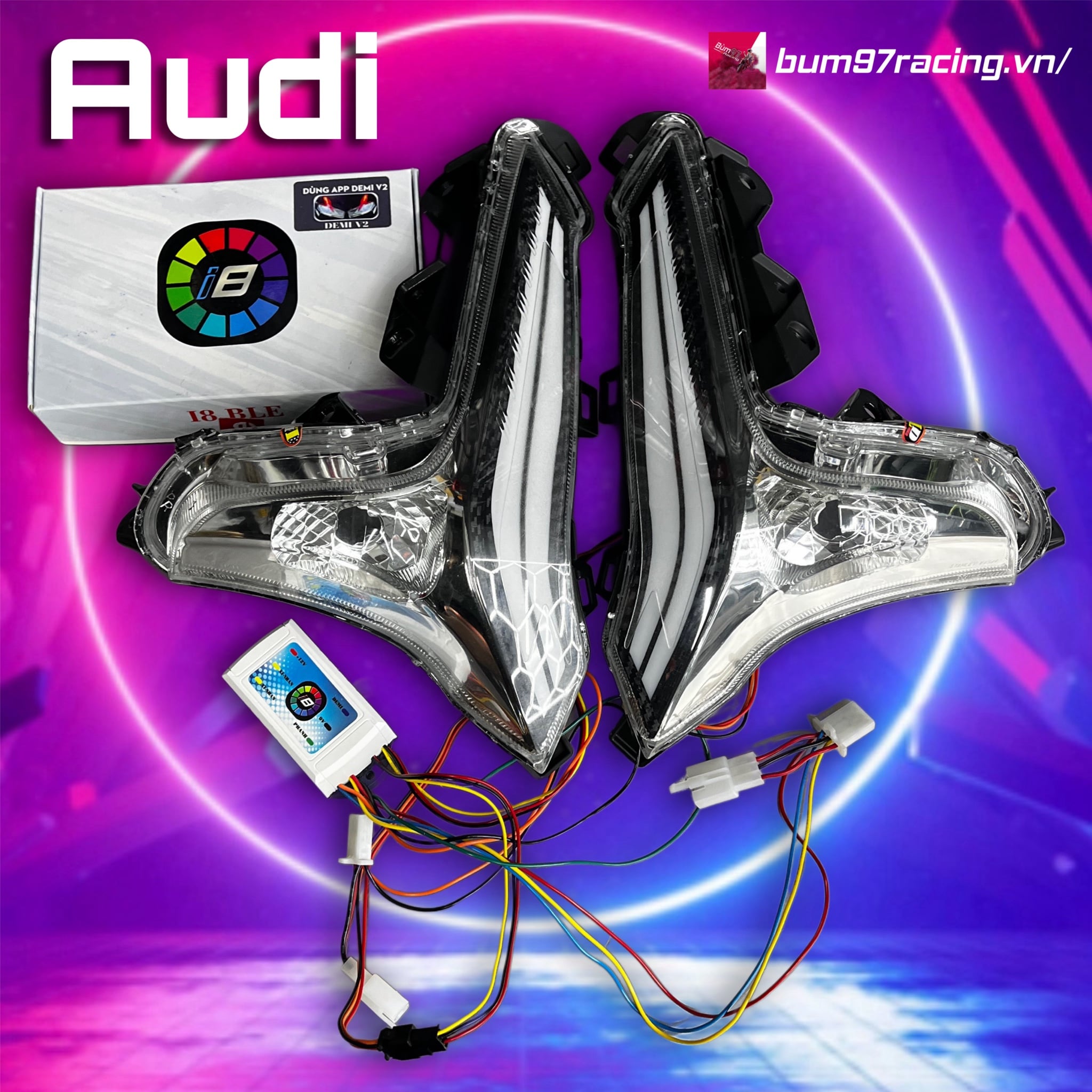 DEMI Audi 11 Cho FUTURE LED  CHỈNH APP I8 BLE
