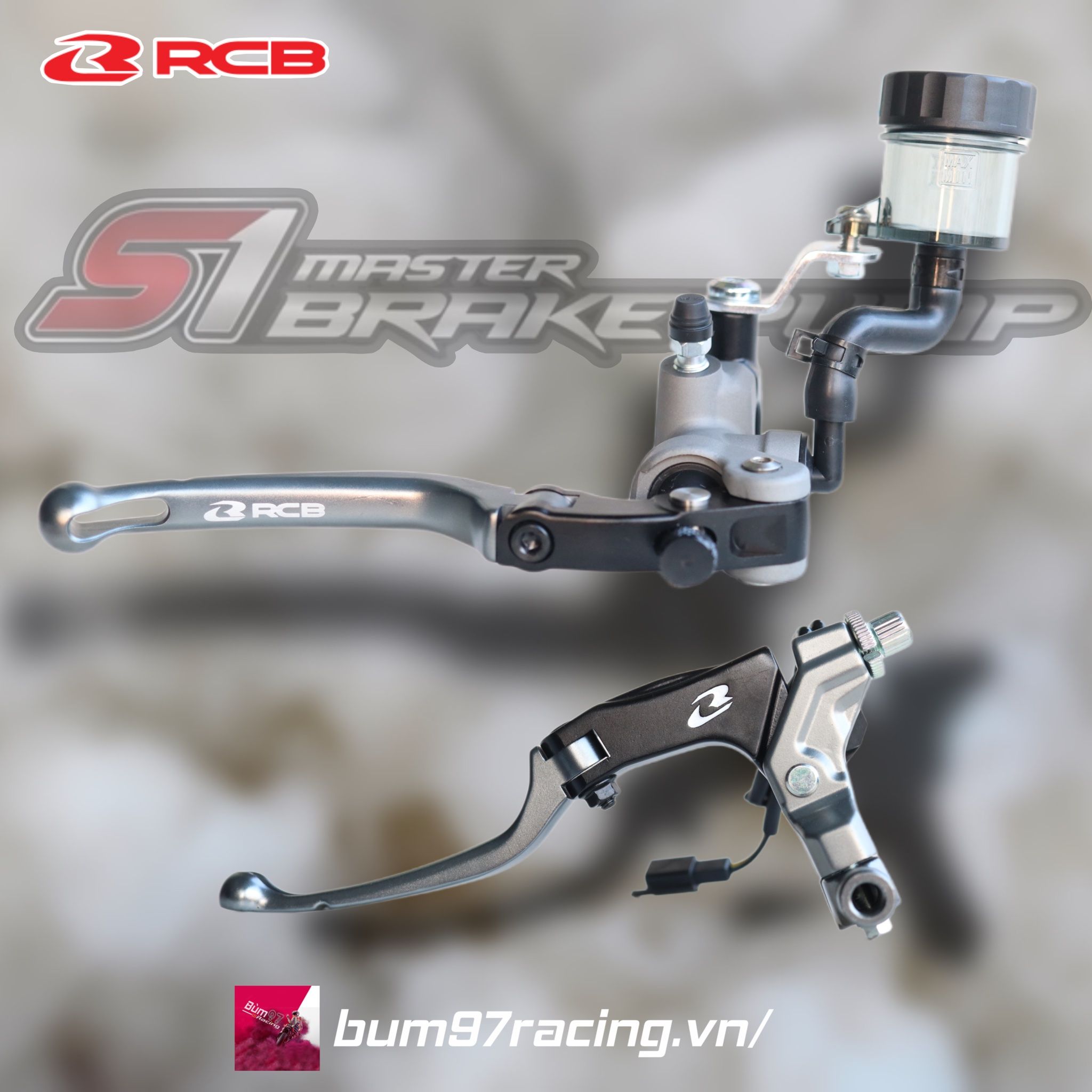 Bộ Cùm Tay Thắng RCB Bình Dầu Rời 17mm-14mm và Tay Côn S1 – Bùm 97