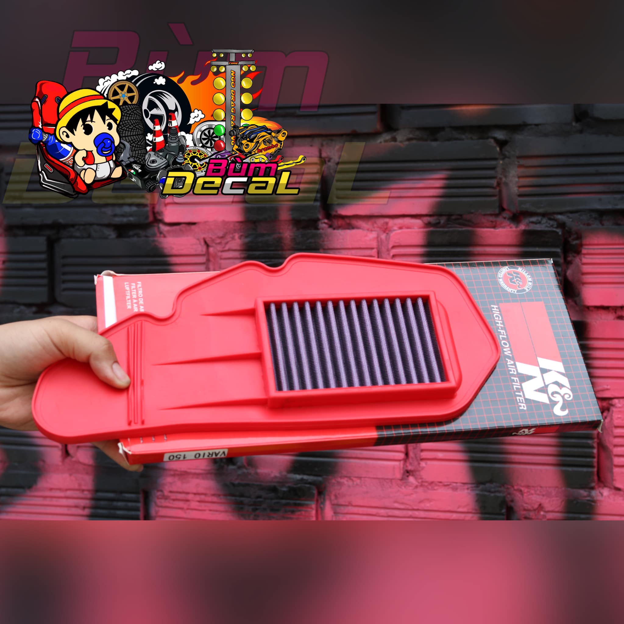 Lọc gió K&N cho Vario Sh Ab