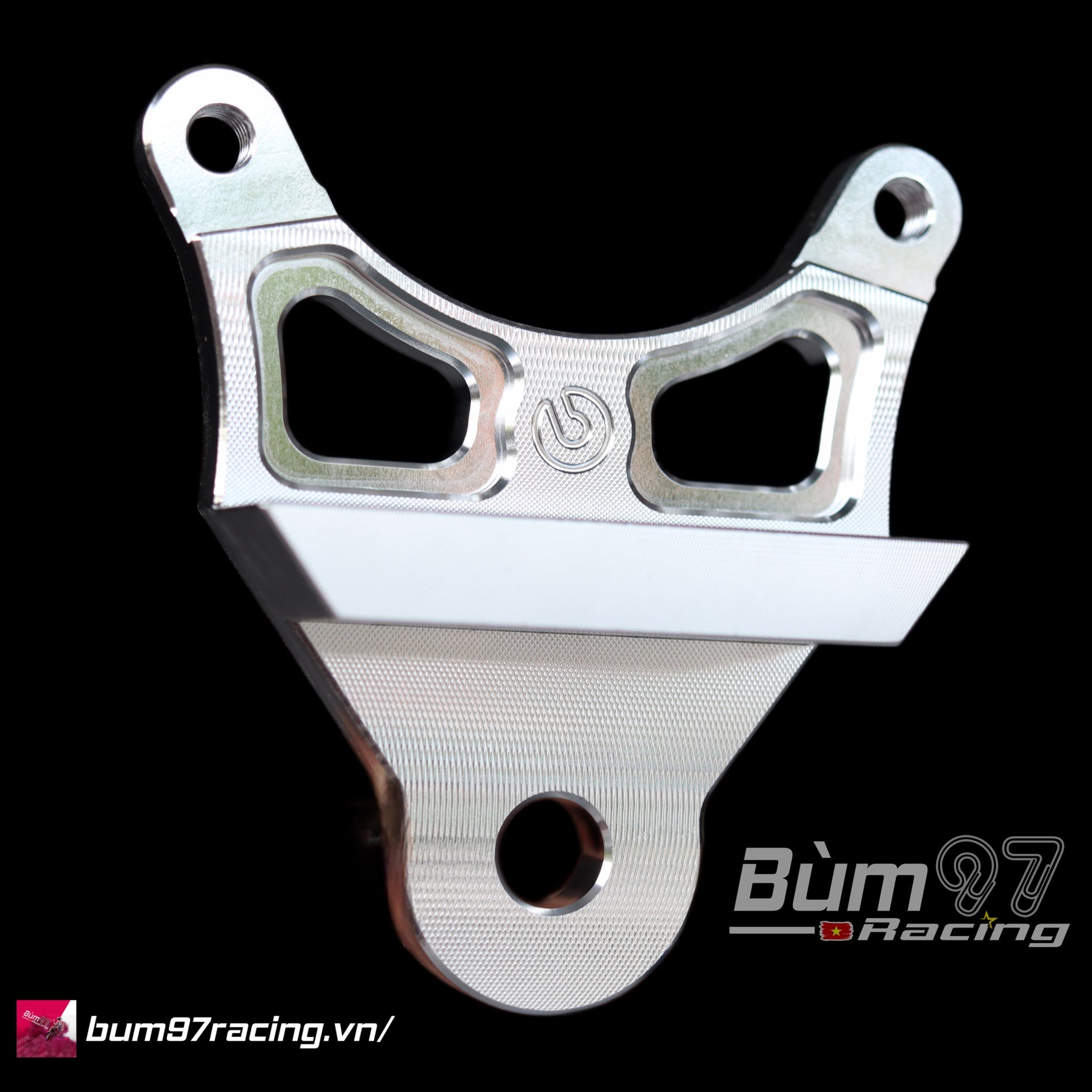 Bát CNC Heo Brembo 2 Pis Gắn Đĩa Sau Satria Raider 200mm