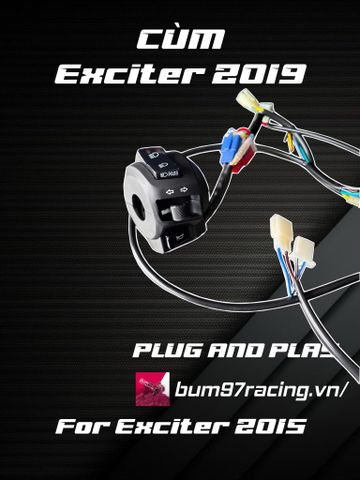  Cùm Công Tắc Exciter 150 2019/ 155VVA Câu Sẵn Lắp Exciter 2015 