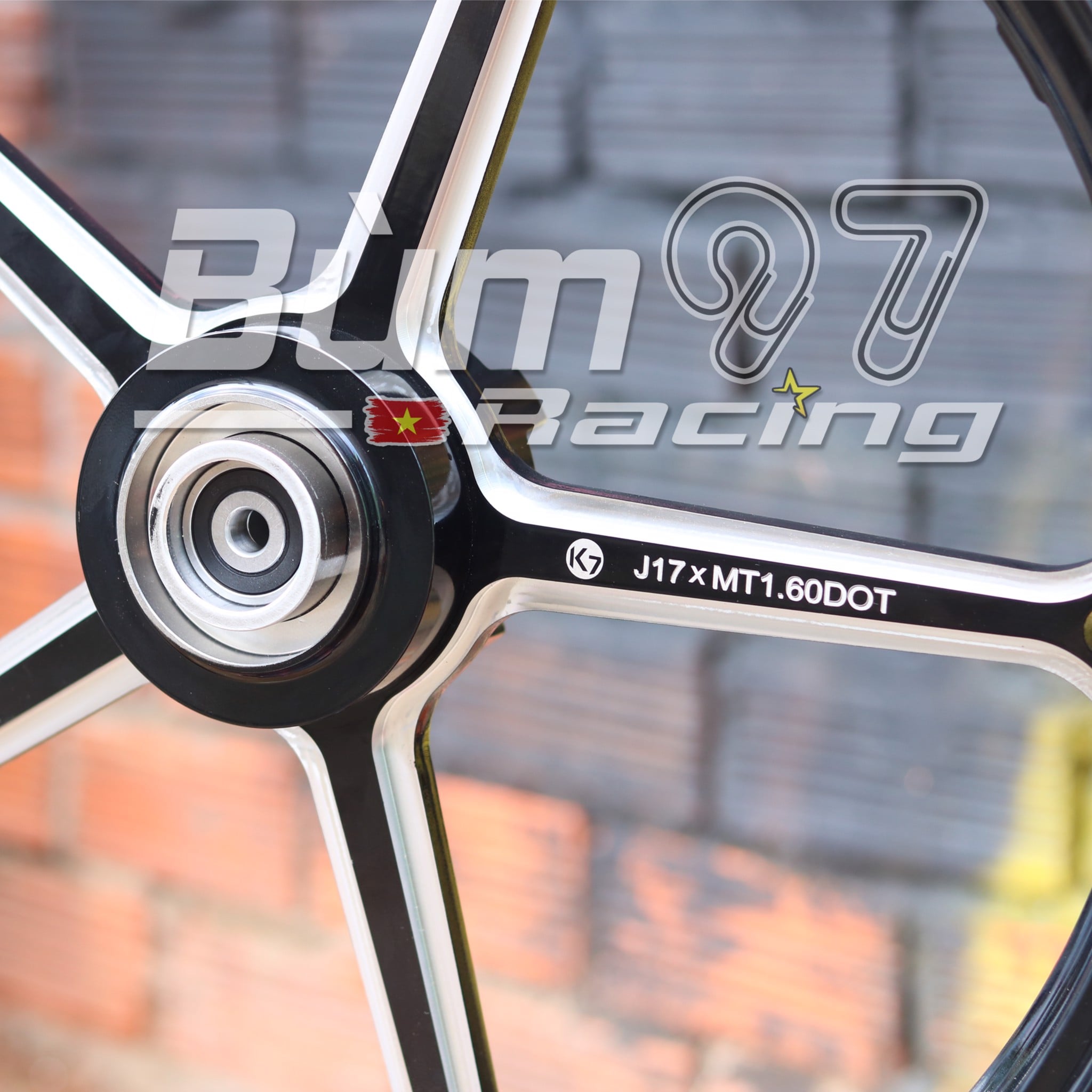 Mâm K7 Cnc Chính hãng size 1.6-1.85 cho Exciter 150