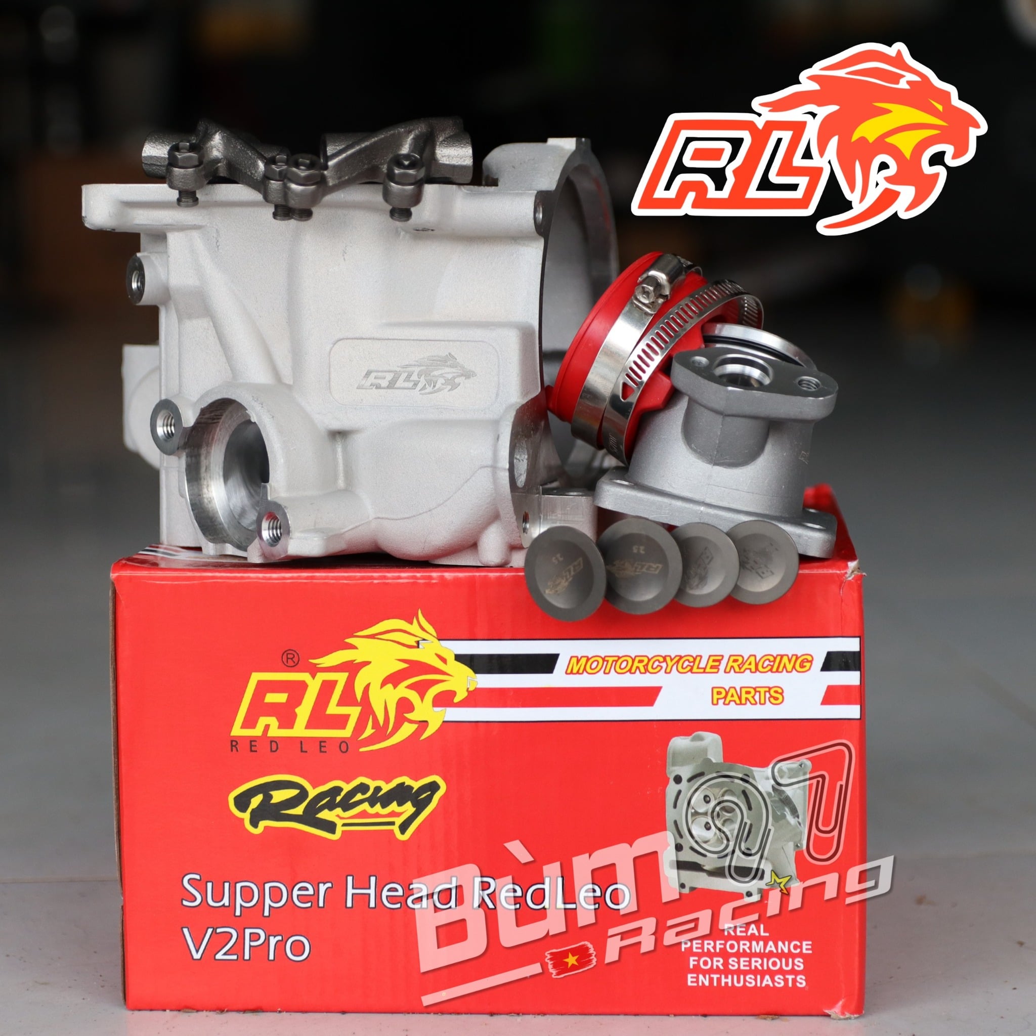 Đầu REDLEO CNC Porting Head + Rocker ARM 22/25