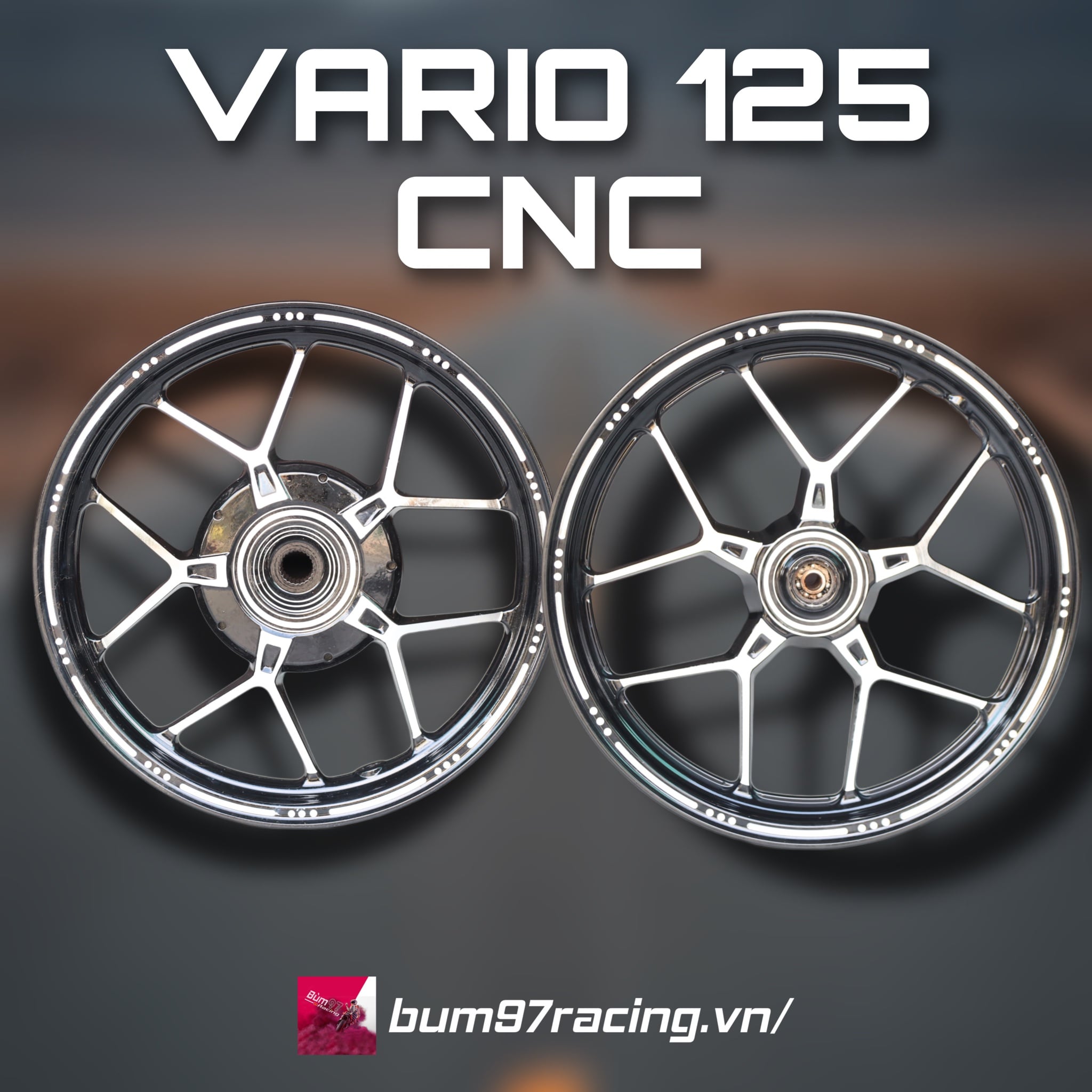 Mâm Zin Vario 125 Cnc v2.0 ( Ảnh Minh Họa Không Phải Sản Phẩm Bán)