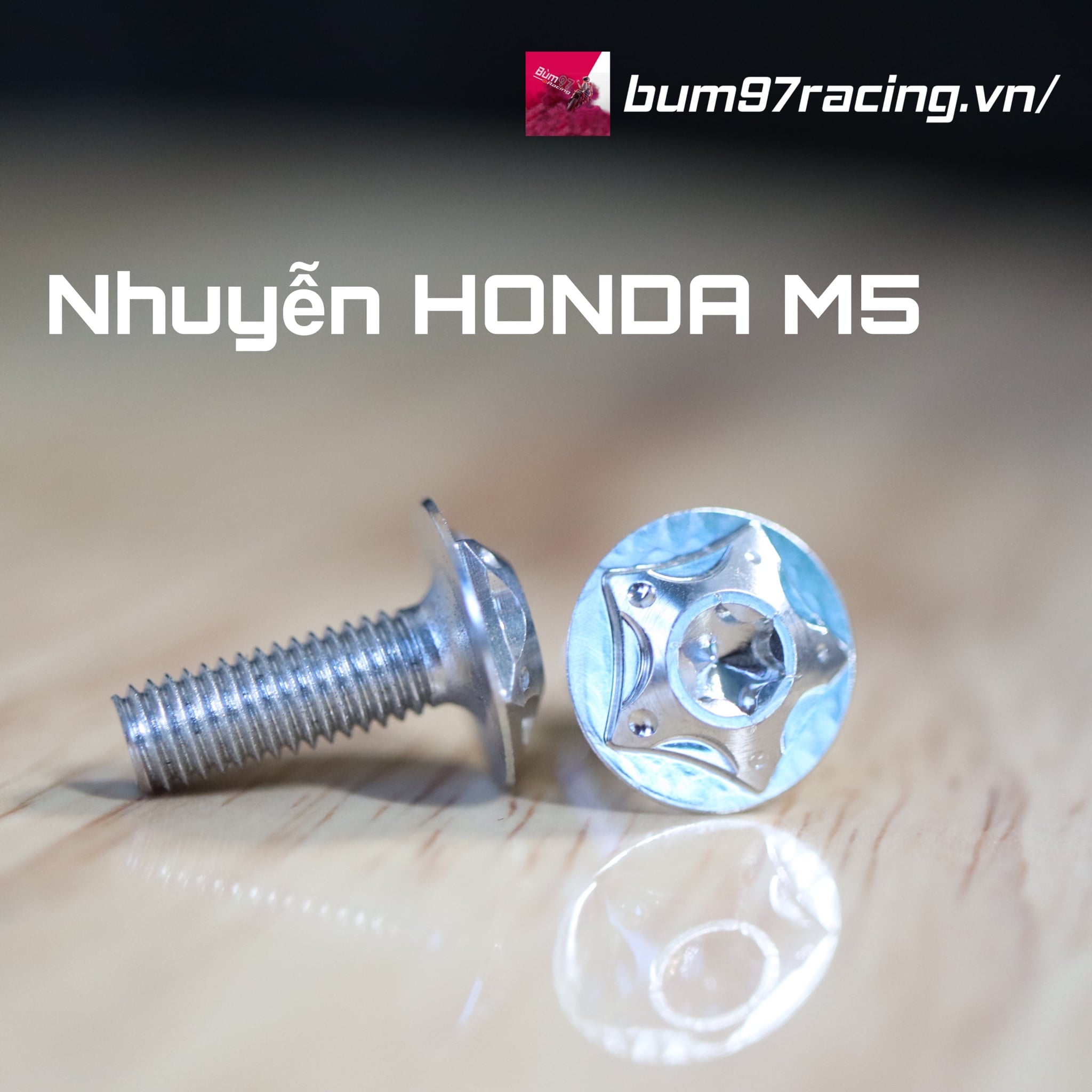 Ốc 5 Li 1.5 Áo Honda Răng Nhuyễn M5 x 1.5