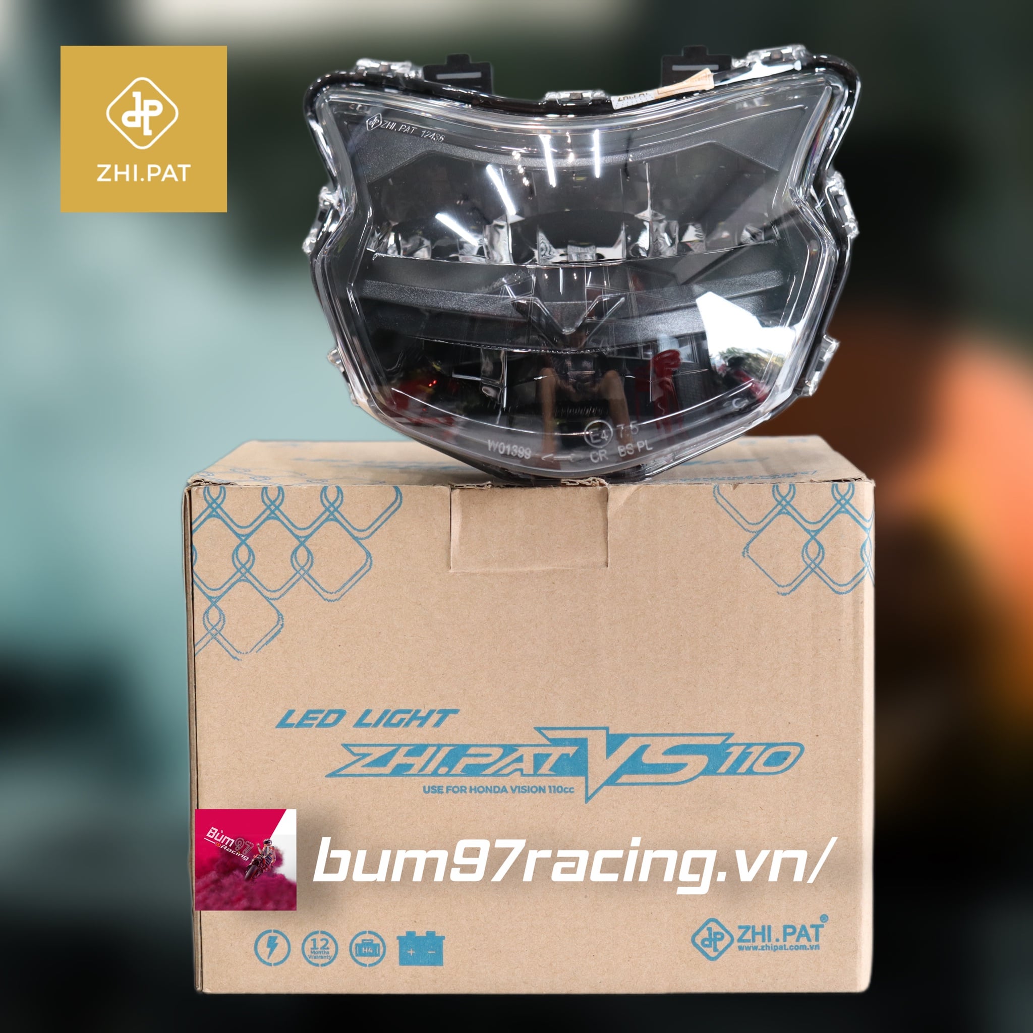 Đèn LED 2 tầng Honda Vision 2021 * Hàng chính hãng ZHI.PAT ( Model Zhi.Pat vs110 )