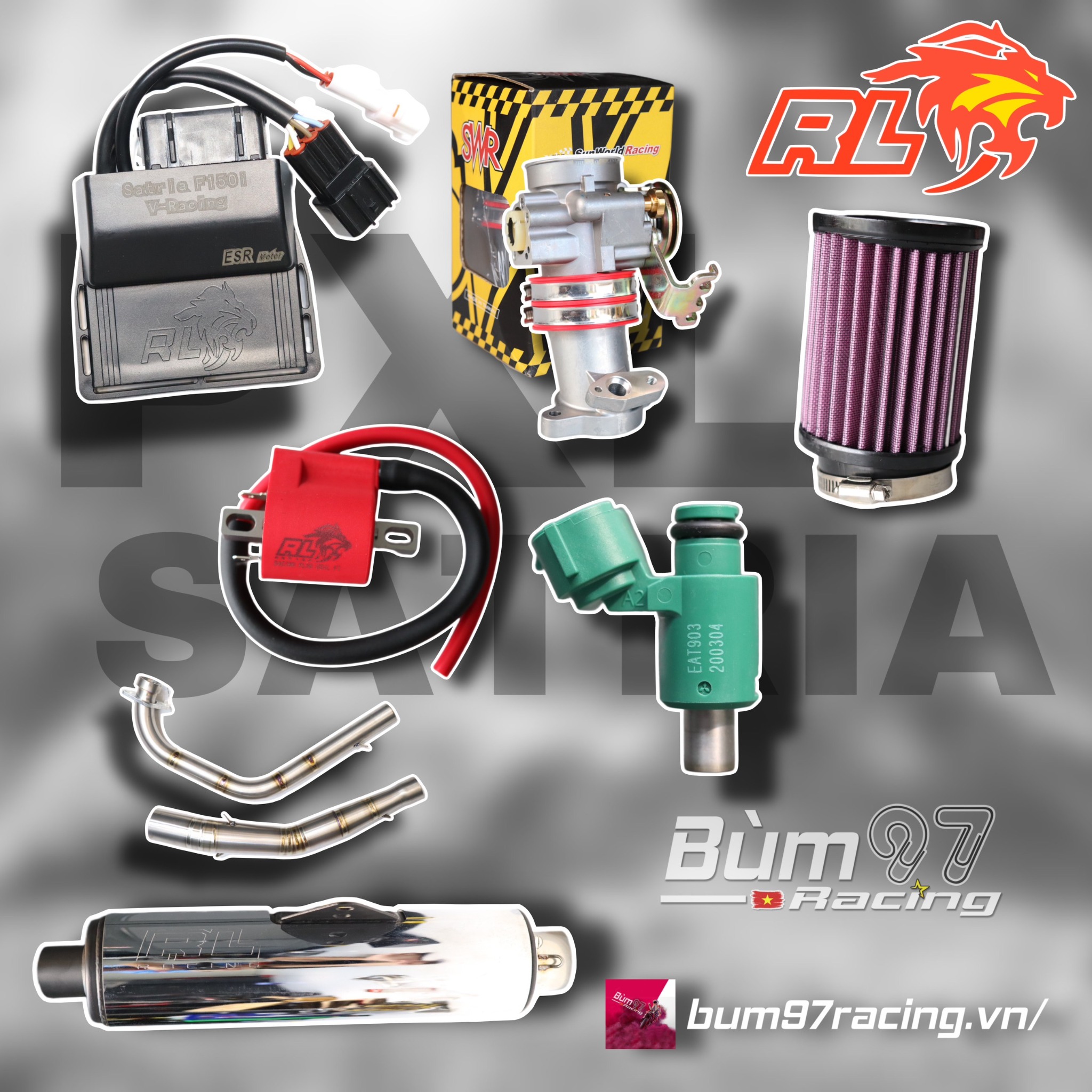 Combo PXL REDLEO Satria Raider FI 7790